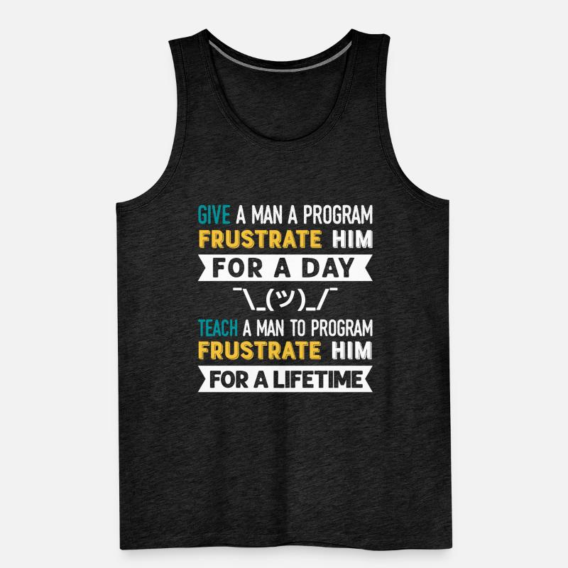 Programmeur Humour Coding Blagues Développeur Débardeur bio Premium Homme