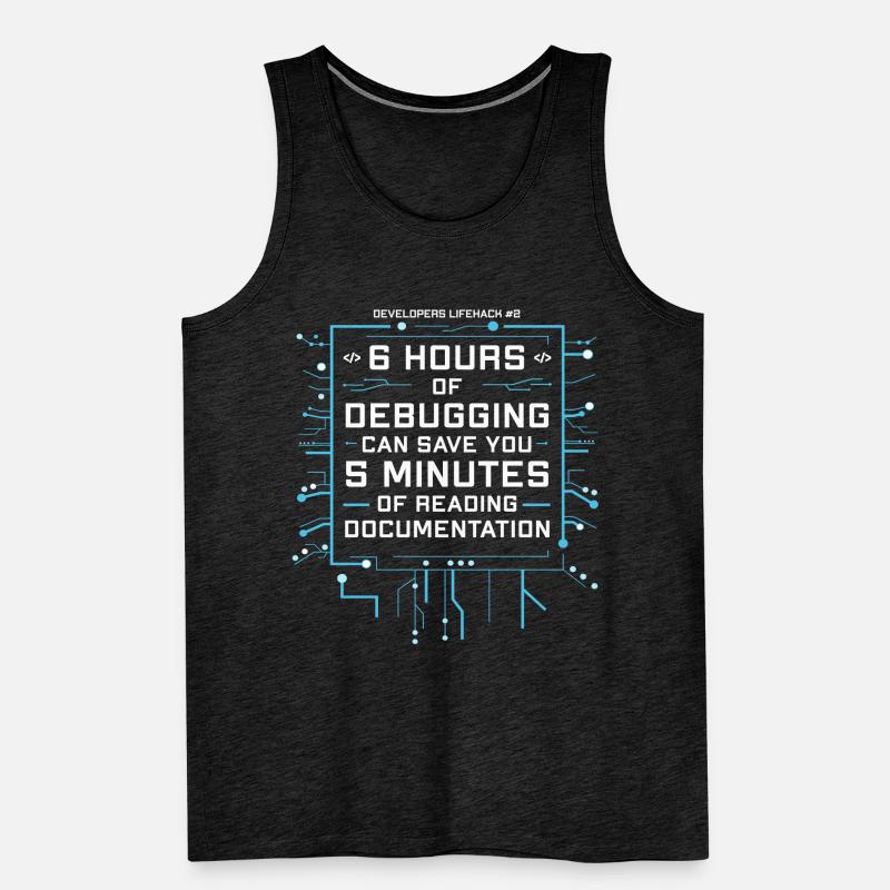 Programmeur Humour Coding Blagues Développeur Débardeur bio Premium Homme