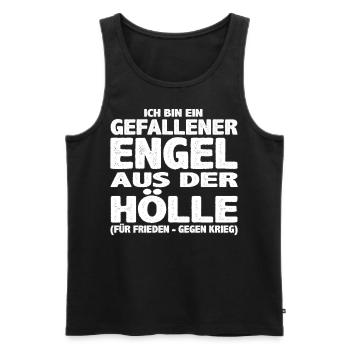 Gefallener Engel aus der Hölle - Männer Premium Bio Tank Top - Schwarz - Vorne - AI Model Male 178 light (178cm)