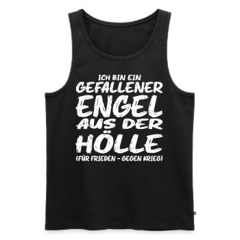Gefallener Engel aus der Hölle - Männer Premium Bio Tank Top - Schwarz - Vorne - AI Model Male 178 light (178cm)