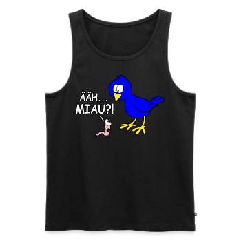 Ääh miau - Männer Premium Bio Tank Top - Schwarz - Vorne - Michal (187cm)