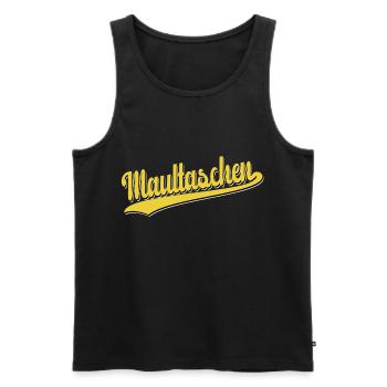 Maultaschen Outfit im vintage Retro Stil - Männer Premium Bio Tank Top - Schwarz - Vorne - AI Model Male 178 light (178cm)
