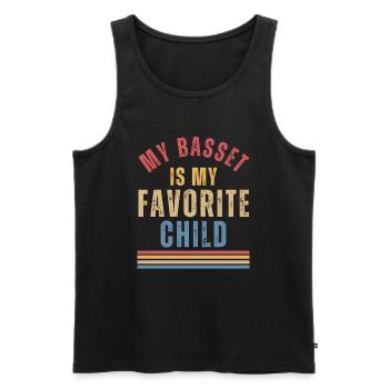 Basset Hound Hundeliebhaber - Männer Premium Bio Tank Top - Schwarz - Vorne - Michal (187cm)