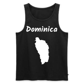 Dominica Caribbean Island Holiday Idea - Men's Premium Organic Tank Top - black - Front - Michal (187cm)