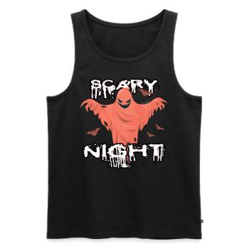 Scary Night - Männer Premium Bio Tank Top - Schwarz - Vorne - Michal (187cm)