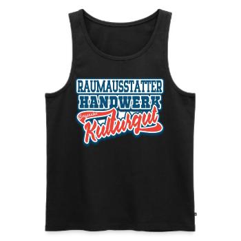 Raumausstatter Handwerker Outfit und Zubehör - Männer Premium Bio Tank Top - Schwarz - Vorne - Michal (187cm)