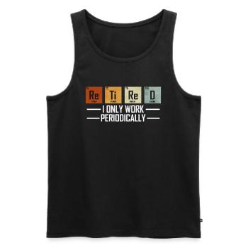 Chemist Gift for Retirement Pension Chemistry - Men's Premium Organic Tank Top - black - Front - AI Model Male 178 light (178cm)