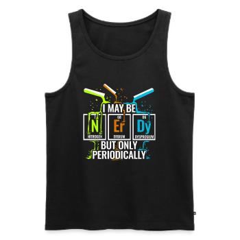 Chemistry Nerd Chemist Chemical Laboratory Assistant Student - Men's Premium Organic Tank Top - black - Front - AI Model Male 178 light (178cm)