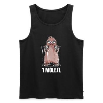 Chemistry Funny Chemist Chemical Laboratory Assistant Student - Men's Premium Organic Tank Top - black - Front - AI Model Male 178 light (178cm)