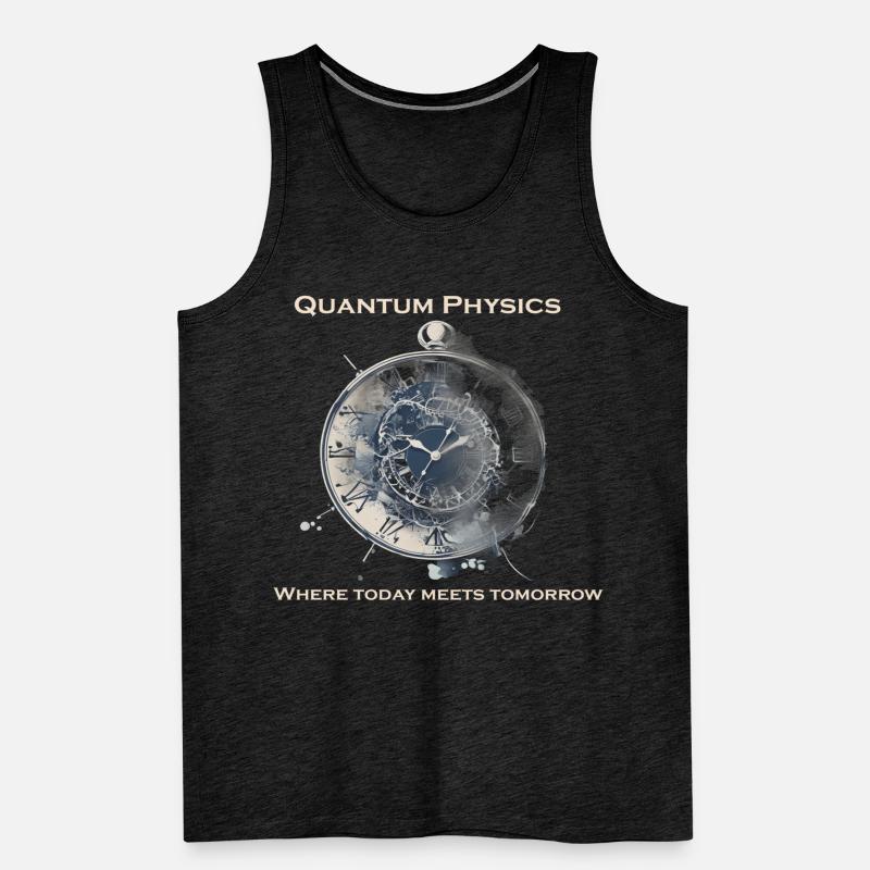 Clock uncertainty relation, quantum physics Men's Premium Organic Tank Top