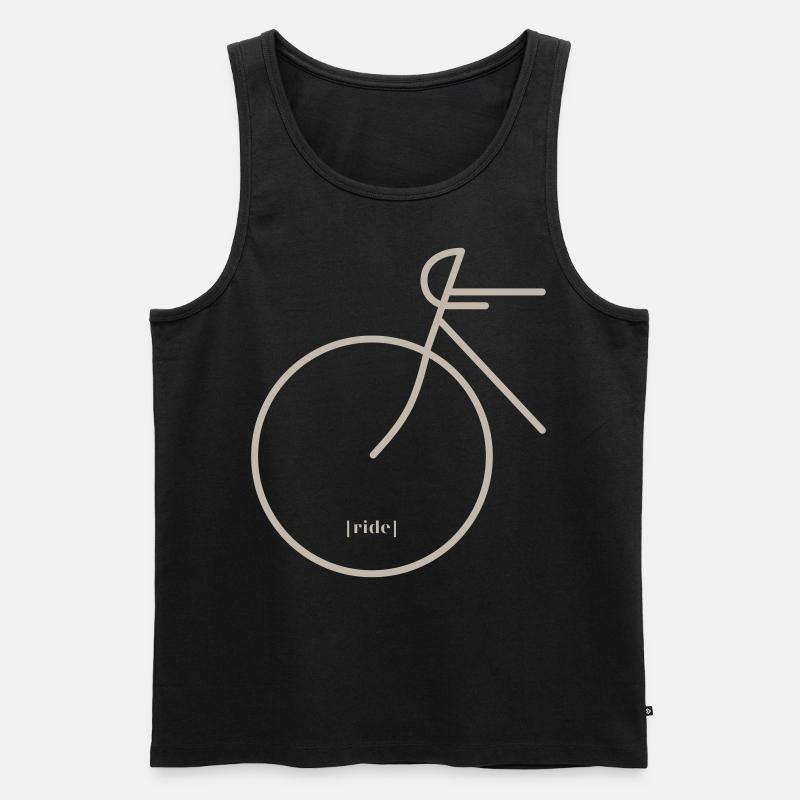 RIDE - Männer Premium Bio Tank Top - Schwarz
