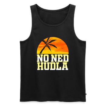 Schwäbischer Dialekt Geschenk für Schwaben - Männer Premium Bio Tank Top - Schwarz - Vorne - Michal (187cm)