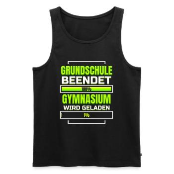 Grundschule Abschluss Schule Grundschulabschluss - Männer Premium Bio Tank Top - Schwarz - Vorne - Michal (187cm)