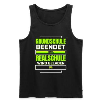 Grundschule Abschluss Realschule 5. Klasse - Männer Premium Bio Tank Top - Schwarz - Vorne - Michal (187cm)