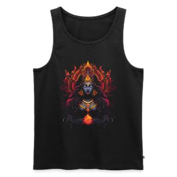 Hinduismus Meditation Hindu - Männer Premium Bio Tank Top - Schwarz - Vorne - Michal (187cm)