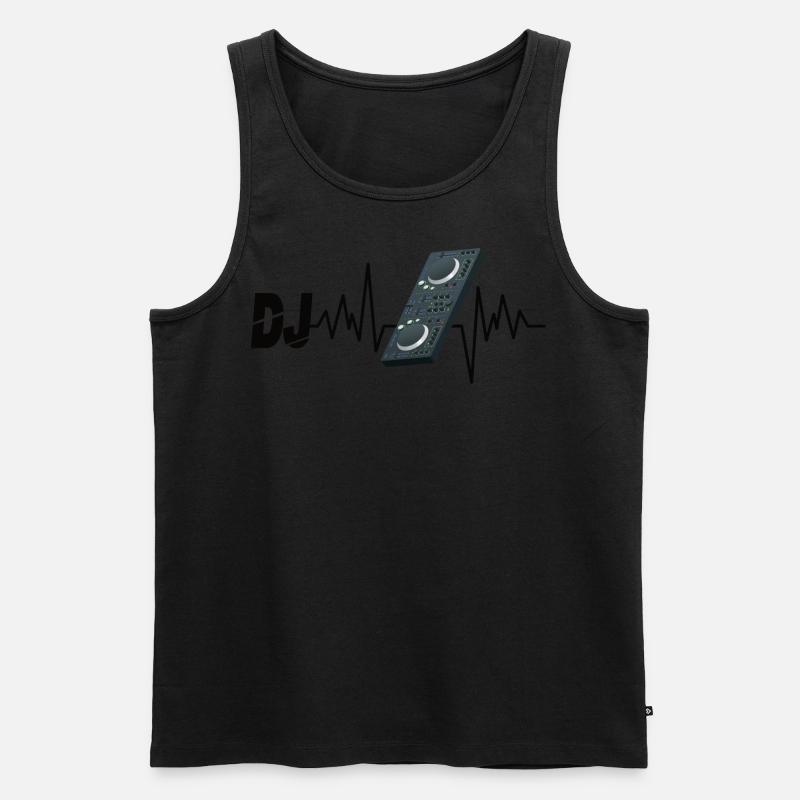 DJ Herzschlag - Männer Premium Bio Tank Top - undefined