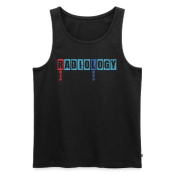 Département de radiologie Radiologue Joke Radiographie - Débardeur bio Premium Homme - noir - Devant - Michal (187cm)