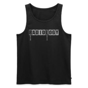Département de radiologie Radiologue Joke Radiographie - Débardeur bio Premium Homme - noir - Devant - Michal (187cm)