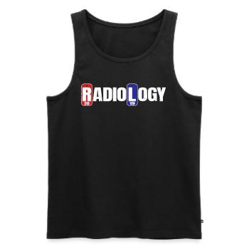 Département de radiologie Radiologue Joke Radiographie - Débardeur bio Premium Homme - noir - Devant - Michal (187cm)