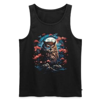 Majesty Fantasy Artwork Japan Art - Men's Premium Organic Tank Top - black - Front - AI Model Male 178 light (178cm)