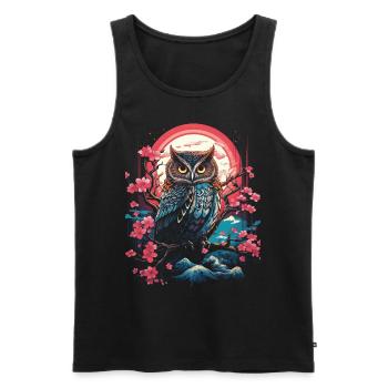 Majesty Fantasy Artwork Japan Art - Men's Premium Organic Tank Top - black - Front - AI Model Male 178 light (178cm)