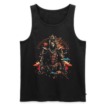 Japanisch Kunstwerk - Männer Premium Bio Tank Top - Schwarz - Vorne - AI Model Male 178 light (178cm)