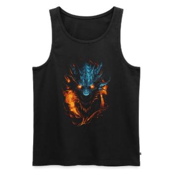 Dragon Role Playing Game Dragon - Men's Premium Organic Tank Top - black - Front - AI Model Male 178 light (178cm)