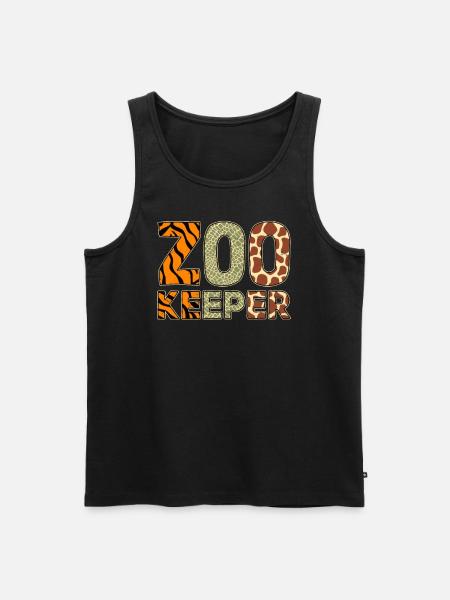 Dyrepasser kostume Afrikansk dyresafari Zoo Keeper - Herre Premium økologisk tanktop - sort