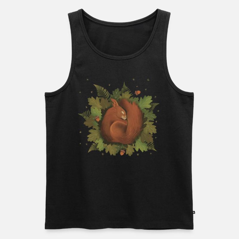 schlafendes Eichhörnchen - Männer Premium Bio Tank Top - undefined