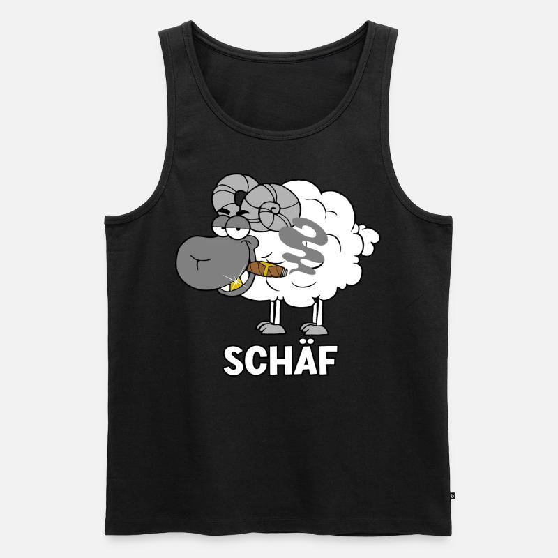 Schäf - Männer Premium Bio Tank Top - Schwarz