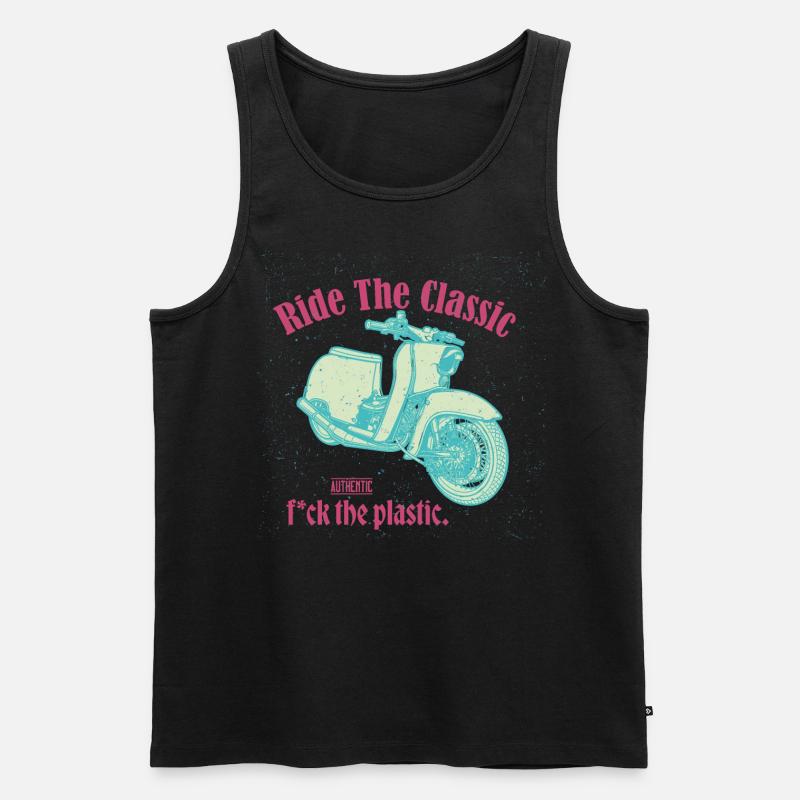 Schwalbe (Ride The Classic) // Illustration - Männer Premium Bio Tank Top - Schwarz