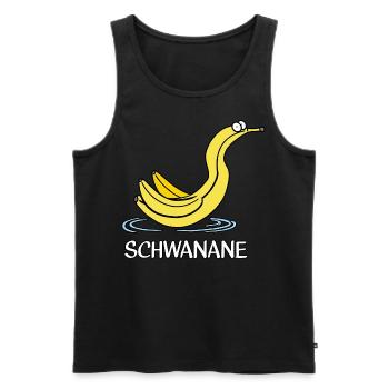 Schwanane - Männer Premium Bio Tank Top - Schwarz - Vorne - Michal (187cm)