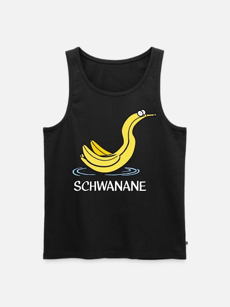 Schwanane - Männer Premium Bio Tank Top - Schwarz