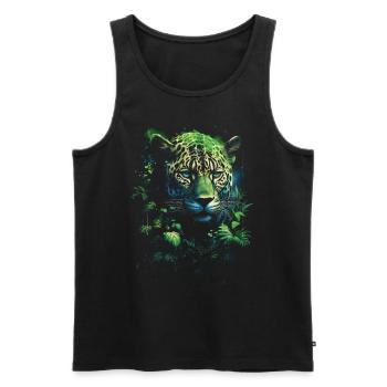 Majestätisch Dschungel Wildtiere Wildnis Kunstwerk - Männer Premium Bio Tank Top - Schwarz - Vorne - Michal (187cm)