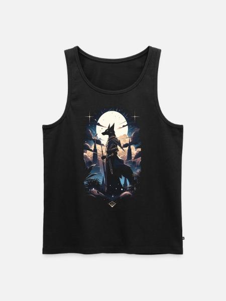 Anubis Gott Gaming Ägypter - Männer Premium Bio Tank Top - Schwarz