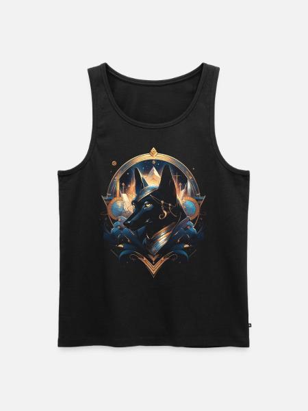 Anubis Gott Gaming Ägypter - Männer Premium Bio Tank Top - Schwarz