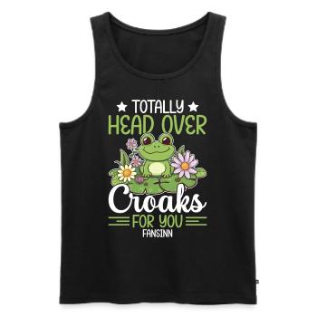 Frog Tshirt - Frog Gifts - Men's Premium Organic Tank Top - black - Front - Michal (187cm)
