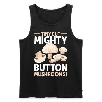 Mushroom Mushrooms Gifts - Men's Premium Organic Tank Top - black - Front - Michal (187cm)