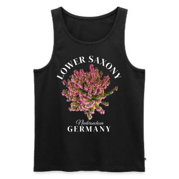 Lower Saxony Germany Deutschland Niedersachsen - Men's Premium Organic Tank Top - black - Front - AI Model Male 178 light (178cm)