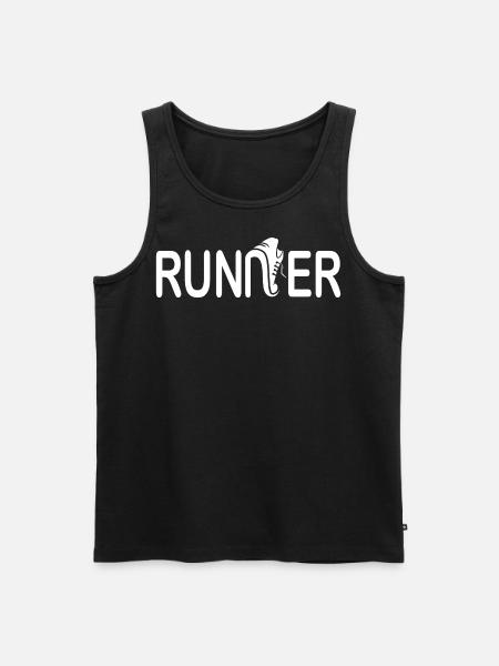 Runner - Läufer - Men's Premium Organic Tank Top - black