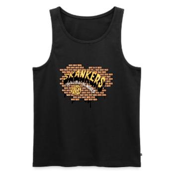 Skankers- DNB all over the world - Männer Premium Bio Tank Top - Schwarz - Vorne - AI Model Male 178 light (178cm)