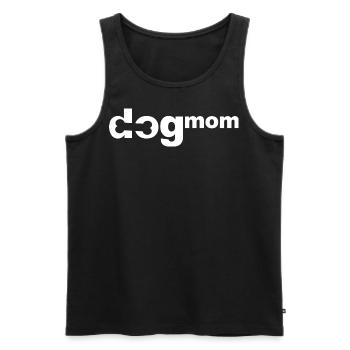 Dogmom - Die Hundemama - Männer Premium Bio Tank Top - Schwarz - Vorne - AI Model Male 178 light (178cm)