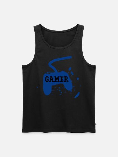 Gamer Game Console - Men's Premium Organic Tank Top - black