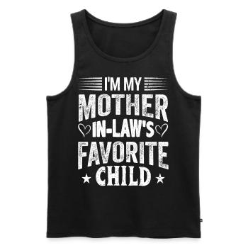 I Am My Mother in Low Favorite Child Son Daughter - Männer Premium Bio Tank Top - Schwarz - Vorne - Michal (187cm)