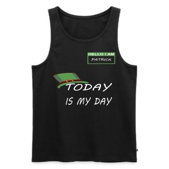 St. Patrick´s Day - Männer Premium Bio Tank Top - Schwarz - Vorne - Michal (187cm)