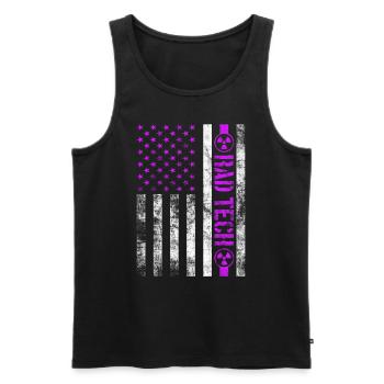 Radiology Department Radiologist Joke Radiography - Men's Premium Organic Tank Top - black - Front - AI Model Male 178 light (178cm)