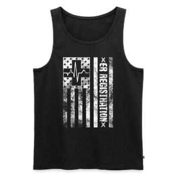 Registrar Registration Clerk in der Notaufnahme - Männer Premium Bio Tank Top - Schwarz - Vorne - AI Model Male 178 light (178cm)