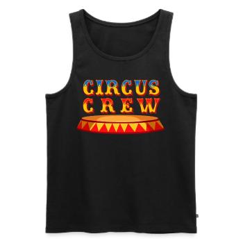Circus Crew Staff Birthday Party Carnival Theme - Men's Premium Organic Tank Top - black - Front - Michal (187cm)