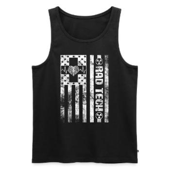 Abteilung für Radiologie Medizinische Bildgebung Witz Rad Tech - Männer Premium Bio Tank Top - Schwarz - Vorne - Michal (187cm)