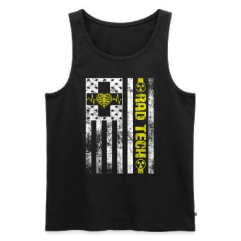 Abteilung für Radiologie Medizinische Bildgebung Witz Rad Tech - Männer Premium Bio Tank Top - Schwarz - Vorne - Michal (187cm)